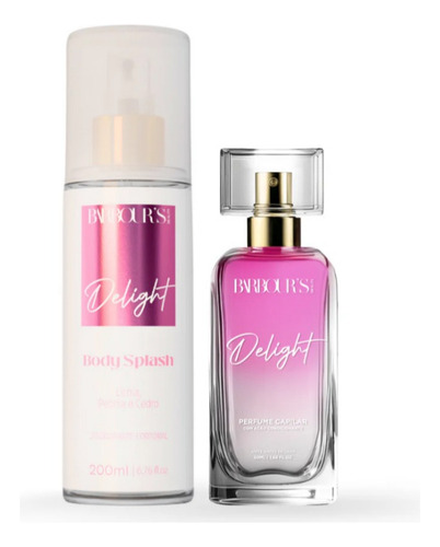 Kit Body Splash Colônia 200ml + Perfume De Cabelo Delight 50ml