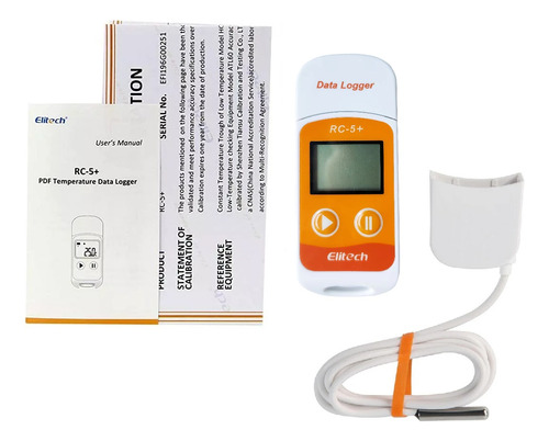 Data Logger Usb Temperatura + Sonda Externa Elitech Rc-5+ Te