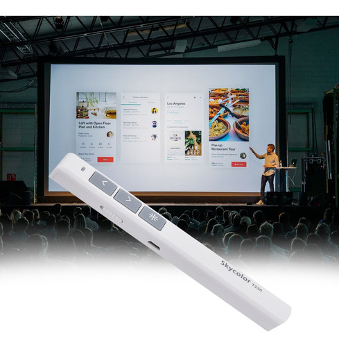 Presentador Powerpoint Puntero Láser Inalámbrico Blanco