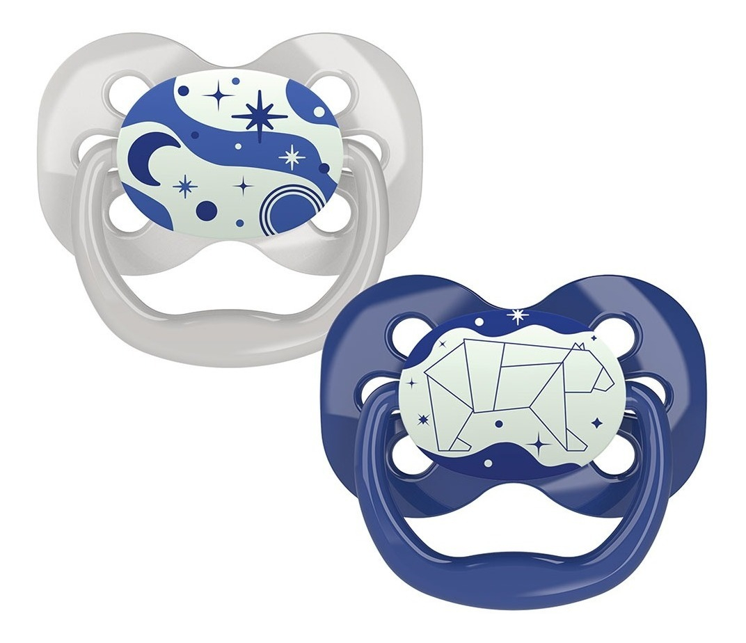 Dr Brown's Advantage 2 Chupones Nocturnos Niño 0-6 Meses