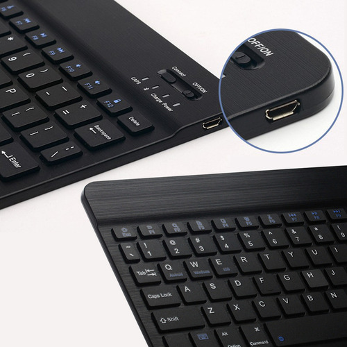 Teclado Bluetooth Ultradelgado Teclado Inalámbrico Teclado