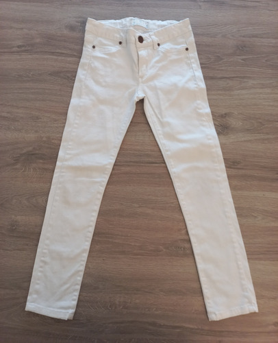  Pantalon Rapsodia Jean Blanco Nena Talle 6 Años