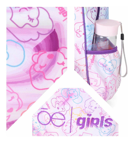 Mochila Para Niña Cloe De Nylon Color Violeta