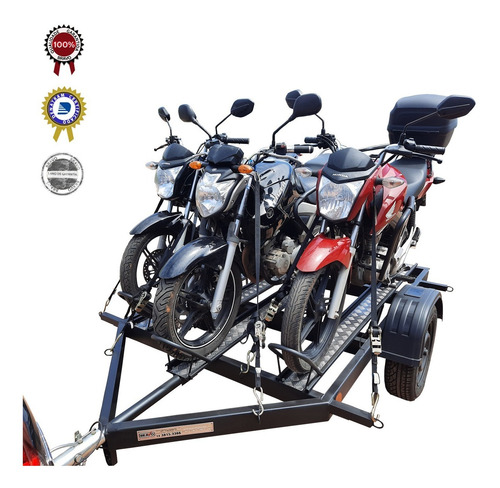 Imagem 1 de 10 de Carreta Para 3 Motos -4