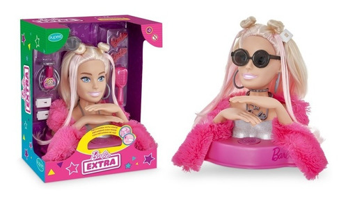 Imagem 1 de 5 de Boneca Barbie Extra Busto Moda Maquiar Fala 12 Frases Mattel