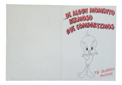 Tarjetas Looney Tunes Original 1996 Regalo Cumple Navidad Piolín Amor