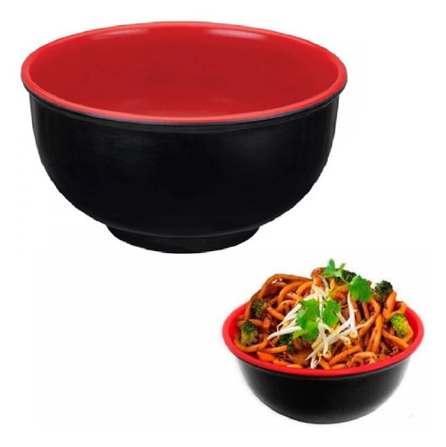 2 Tigelas Bowl Oriental Melamina 1750ml Restaurante Japones