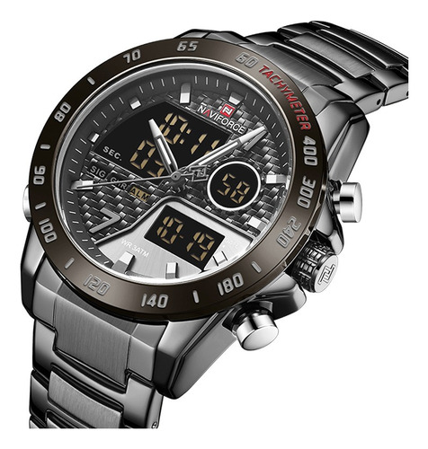 Reloj naviforce Militar hombre fechador cronógrafo metálica