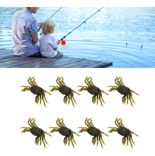 8 Unidades De Cebo Artificial Para Cangrejos, 13 Cm, 33,5 G,