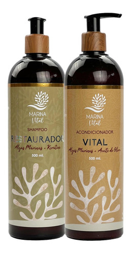 Marina Vital Shampoo Restaurador Y Acondicionador 500 Ml