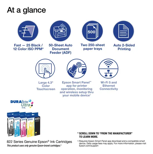 Impresora Epson Workforce Pro Wf-4830 Inalámbrica Multifunci