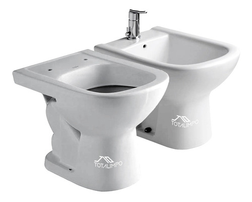 Juego De Baño Ferrum Bari Inodoro Corto Bidet - Envío Gratis