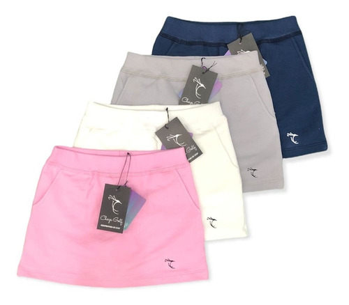 Imagen 2 de 5 de Golfargentino Pollera Con Short Chaza Golf Junior Nena