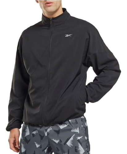 Campera Rompeviento Reebok Woven Wind Hombre Ng