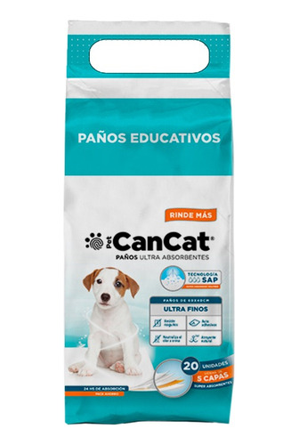 CanCat ultra finos 20 unidades 60x40 cm color blanco