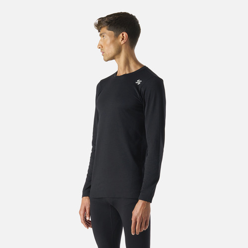 Polera Primera Capa Hombre Built To Move Negro