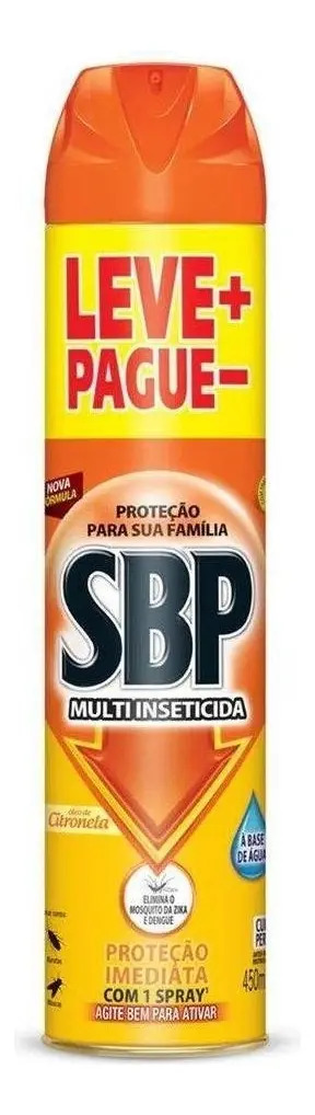 Inseticida Aerossol SBP Multi Inseticida com Óleo de Citronela 450ml