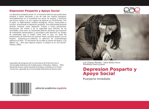 Libro: Depresion Posparto Y Apoyo Social: Puerperio Inmediat
