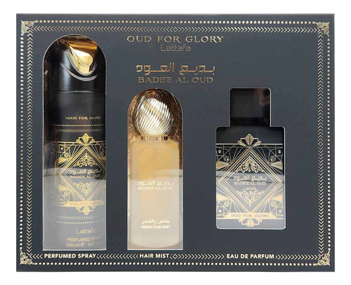 Set Lattafa Bade´e Al Oud For Glory Unisex 100ml Edp