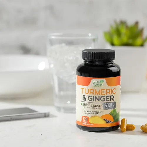 Curcumina De Cúrcuma Con Bioperina Y Jengibre 2600 Mg 95% Cu