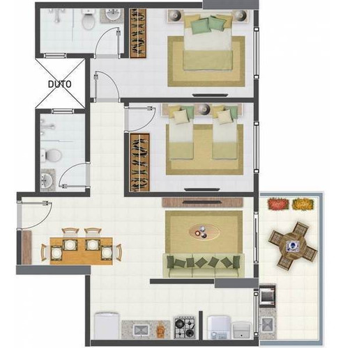 Imagem 8 de 15 de Apartamento - Venda - Forte - Praia Grande - Cdl59