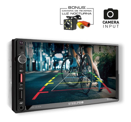Autoestereo Pantalla 7 Android Bt Usb 12 Rca - Steelpro