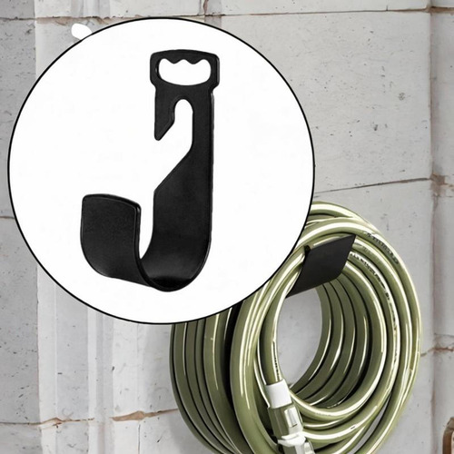 Manguera De Jardín Con Manejo De La Pared De La Pared Negro