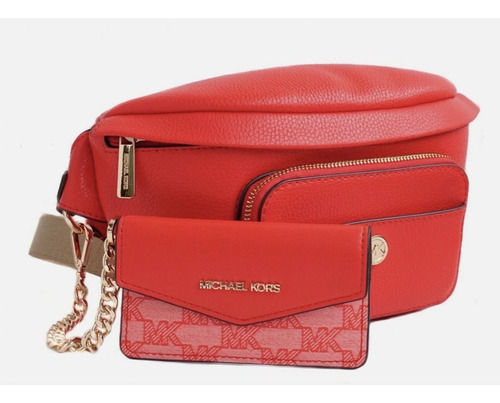 Banano Maisie Michael Kors Mujer Color Negro Color Rojo Diseño De La Tela Liso