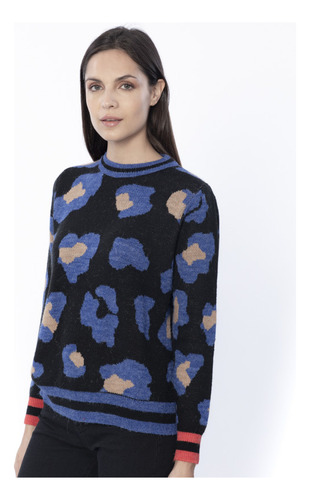 Sweater Estampado Animal Print Aurora Mujer Asterisco