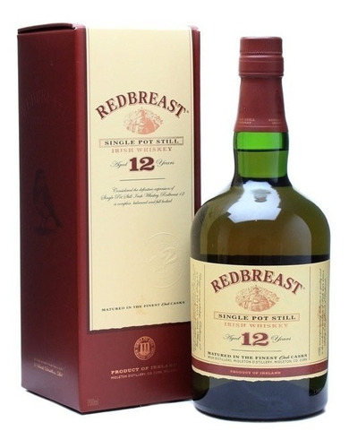 Imagen 1 de 6 de Whisky Irlandes Redbreast 12 Años 40% Abv Single Pot Still
