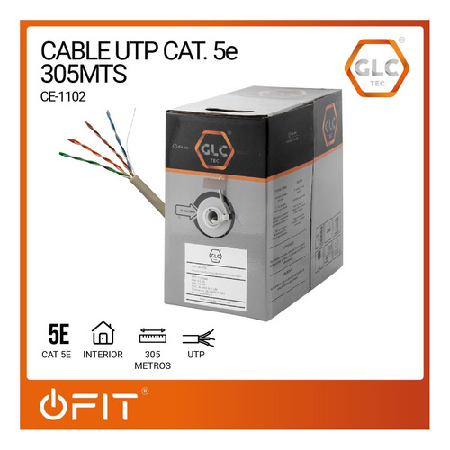 Cable Utp Glc Bobina 305m Cat 5e Interior
