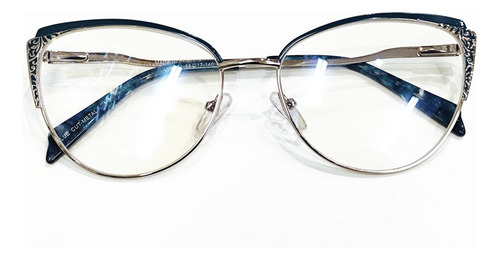 Anteojo Marcos Cuadrado Metalicos Con Filtro Luz Azul Blue Verde Musgo