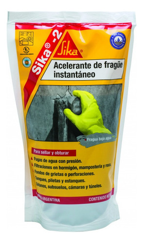 Sika 2 Acelerante De Frague Ultra Rápido X 1 Kg Color Rojo