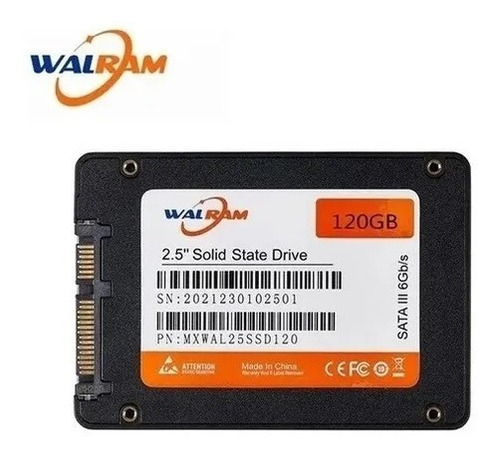 Disco Sólido Interno Ssd 120gb Sata 3 Walram 6 Gb/s 2.5mm 