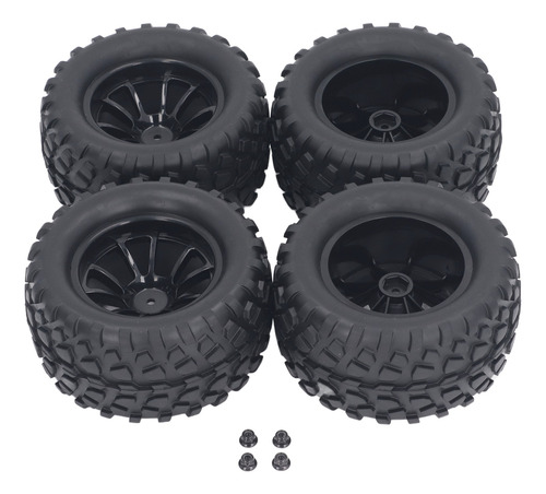 Juego De Ruedas Y Neumáticos Hex Rc De 12 Mm Para Camión, 4