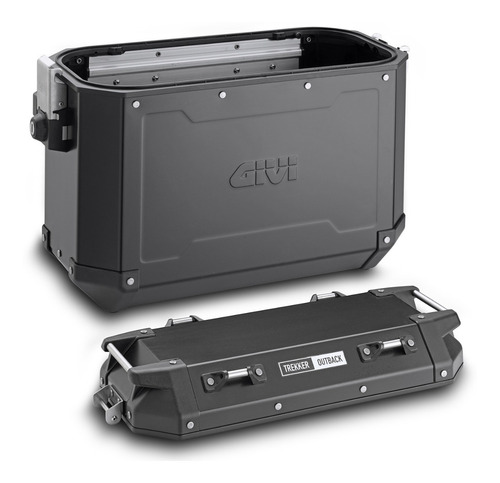 Imagen 2 de 4 de Baul Lateral Givi Trekker Outback 37 Lts Aluminio Negro Md