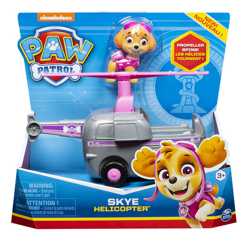 Paw Patrol Vehiculo Mediano + Figura Skye - Original