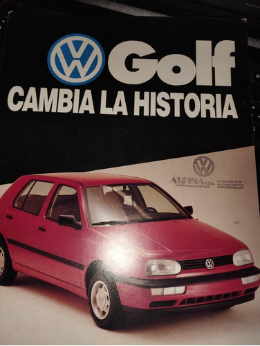 Vw Golf Gl Folleto Catálogo Original Colección Impreso