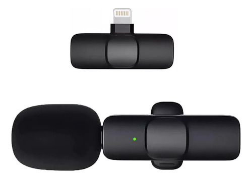 1 Mini Micrófono Inalámbrico Para Celular Color Negro