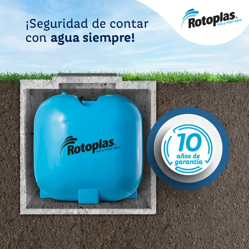 Cisterna Rotoplas Modular 1100 Litros Para Enterrar S/acc.