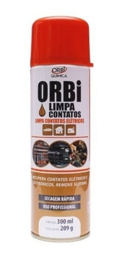 Limpa Contato Elétrico Spray Eletronico 300ml Orbi Quimica