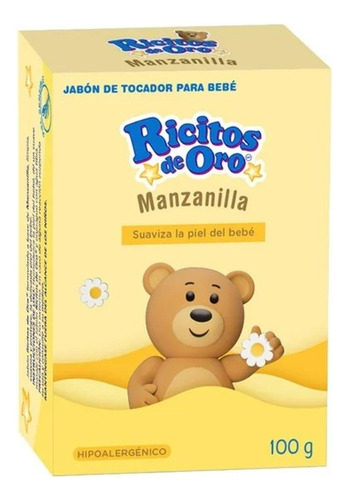14 Pza Jabón De Tocador Ricitos De Oro Manzanilla 100 G