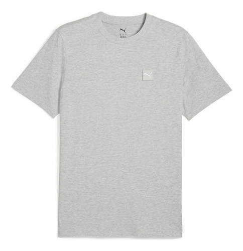 Polera Puma Ess Elevated Tee Gris Hombre