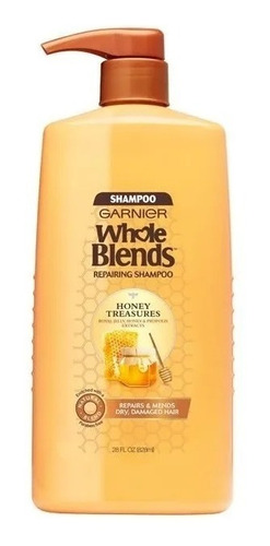 Garnier Whole Blends Shampoo With Honey 828 Ml Importado Eua