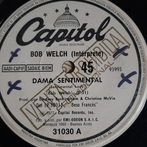 Simple Bob Welch Capitol C18