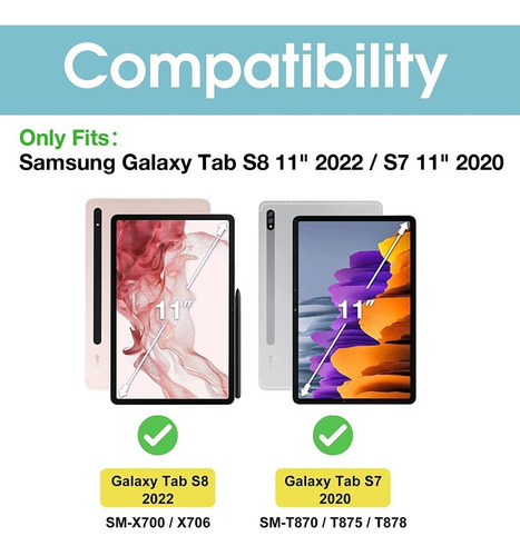 Forro Samsung Galaxy Blue Tab S8 Y S7 11´ X700 X706 T870 876