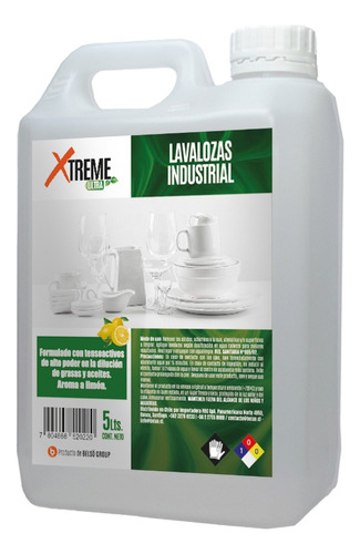 Pack 04 Un Xtreme Lavalozas Industrial 5 Lts C/u