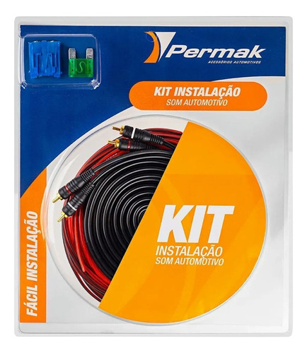 Kit Instalação Som Automotivo Rca Permak Modulo 1000w