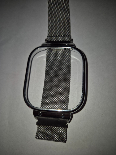 Correa De Metal + Funda Para Redmi Mi Watch 4 /3 Plateado Plateado 39.6 Cm