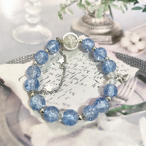 Nueva Pulsera De Perlas De Cristal Con Forma De Mariposa Par